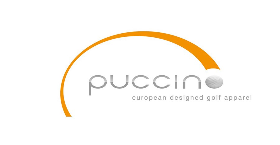 Puccino Golf logo og identitet